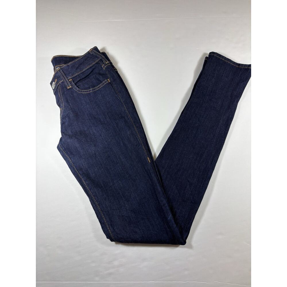 True Religion Skinny Jeans Dark Blue Denim 26 Stretch
